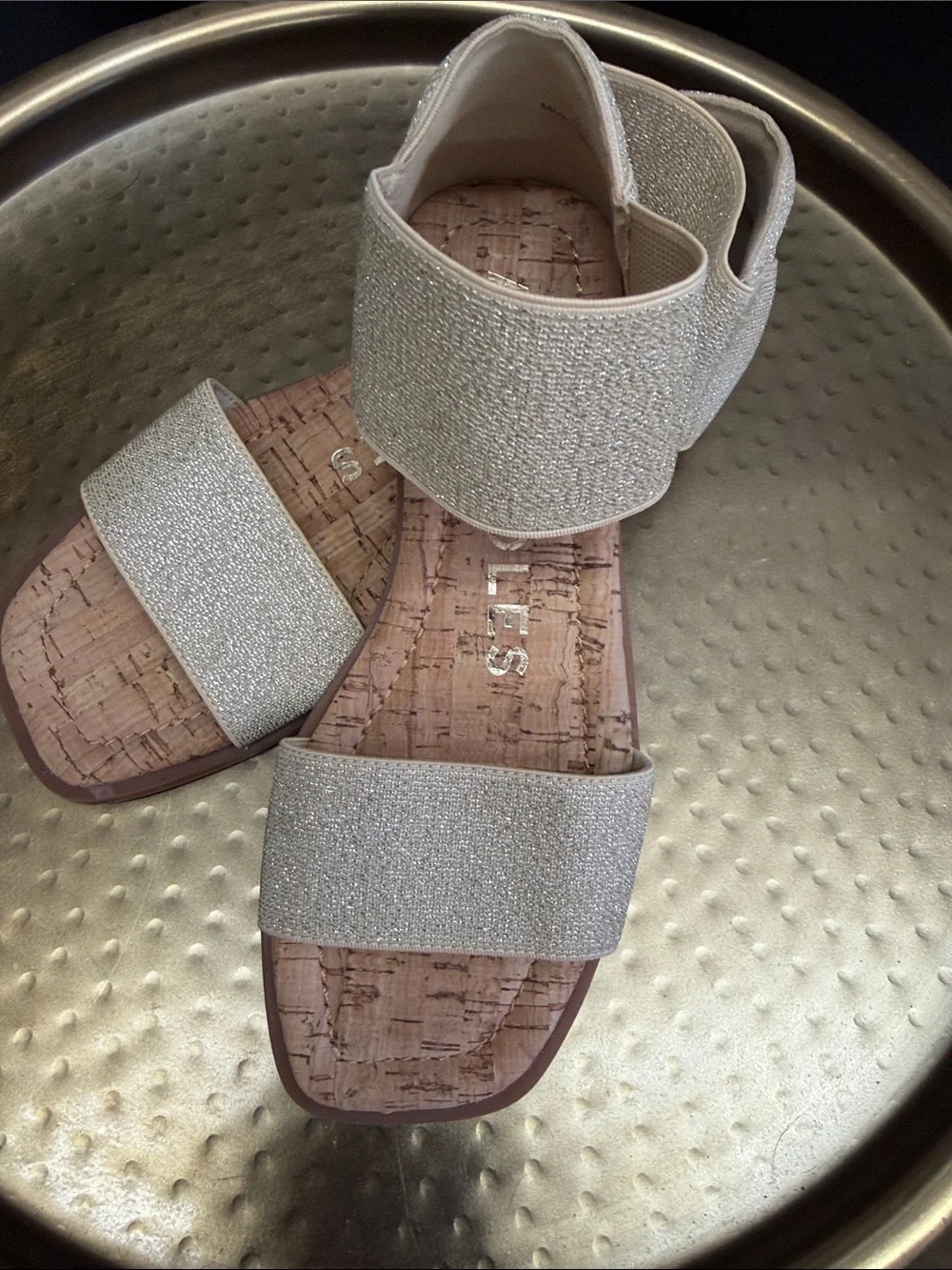 Aerosoles Gold Sandals NWOT